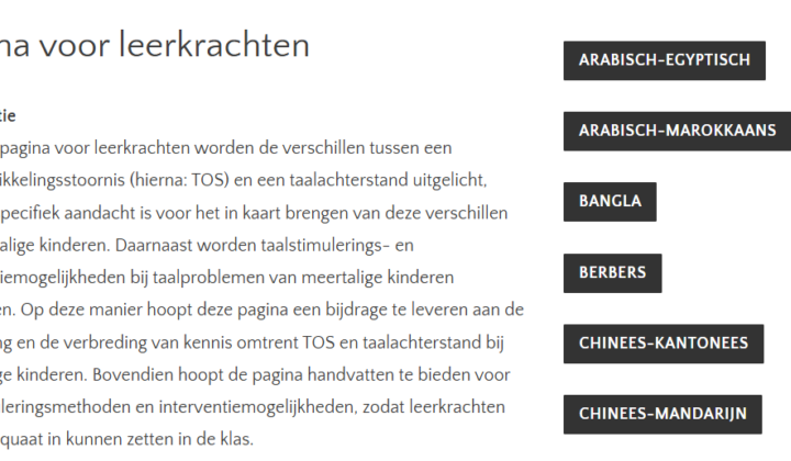 Meertaligheid en taalstoornissen